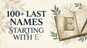 Last names starting with e