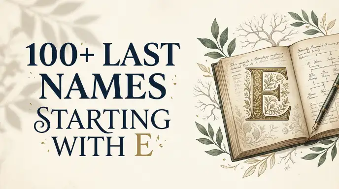 Last names starting with e