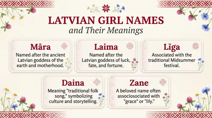 Latvian Girl Names and Their Meanings: