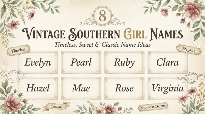 Vintage Southern Girl Names: